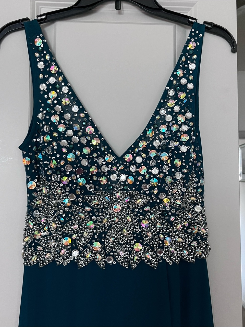 Evening Gown with Crystal Embellishment